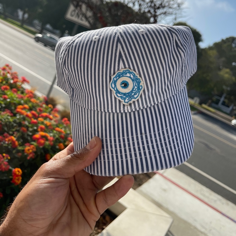 BLU ROZE strip dad cap